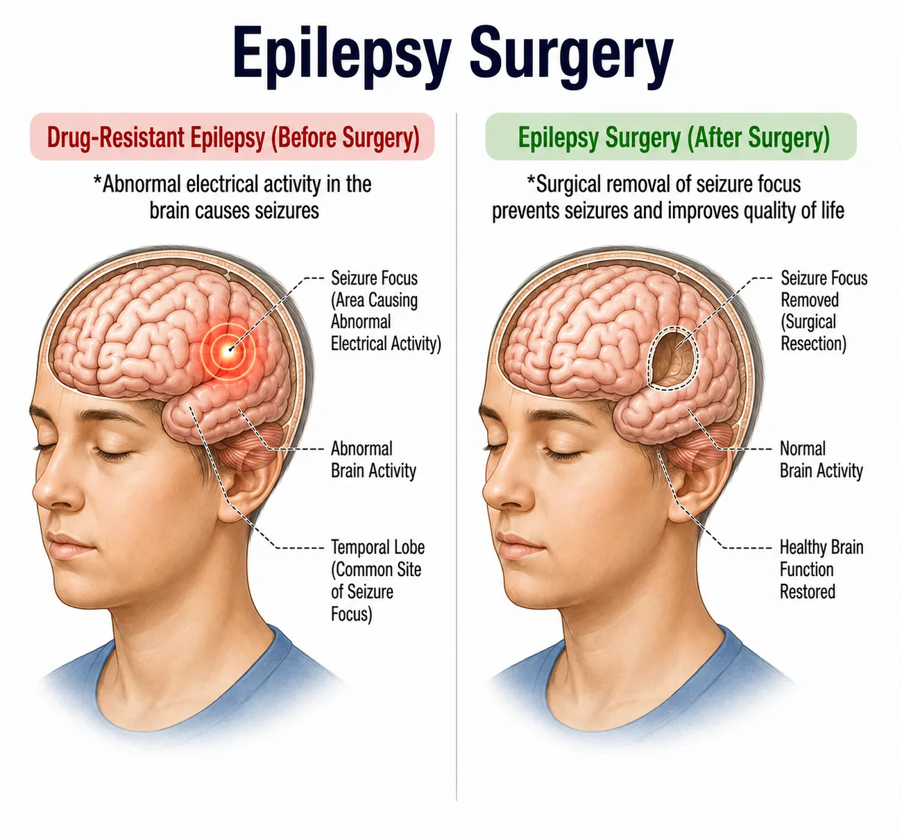 Epilepsy Surgery — anatomy diagram